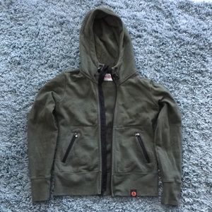 American Giant Storm full zip green size small